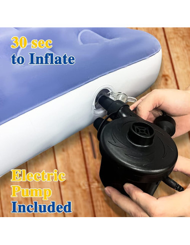 Cama de Viaje Inflable Fahuac para Niños con Bomba Eléctrica