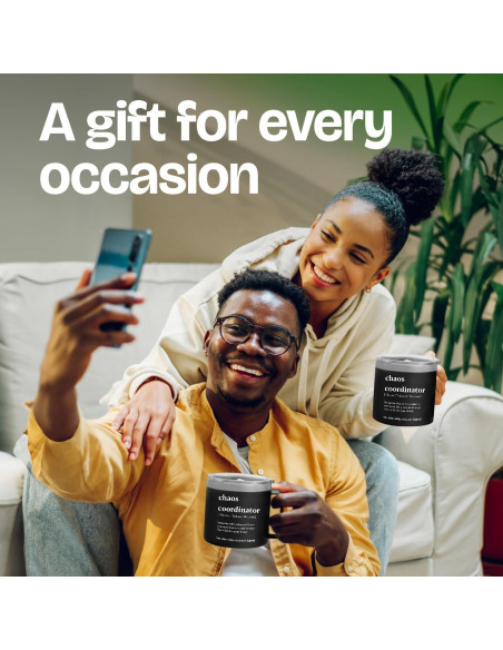 Taza de Viaje KLUBI 14oz Negra Aislada para Hombres