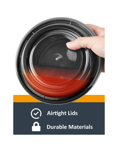 50 Recipientes de Almacenamiento NEEBAKE 24oz Apto Microondas