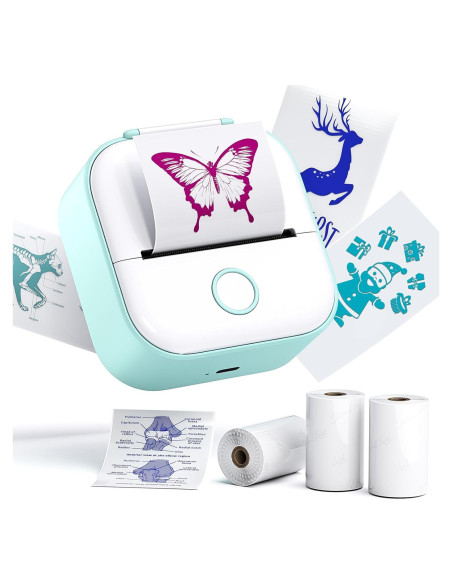 Impresora de Etiquetas Phomemo T02 Mini Bluetooth Verde