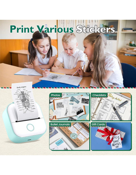 Impresora de Etiquetas Phomemo T02 Mini Bluetooth Verde