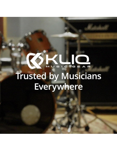 KLIQ MetroPitch Afinador y Metrónomo Digital 3-en-1 Negro