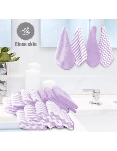Toallitas para Bebé MOIICARE - Paquete de 15, 25.4x25.4 cm, Púrpura