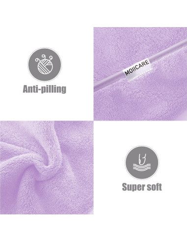 Toallitas para Bebé MOIICARE - Paquete de 15, 25.4x25.4 cm, Púrpura