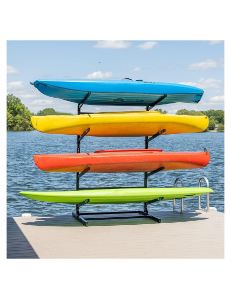 Soporte de Almacenamiento para 4 Kayaks Teal Triangle Negro