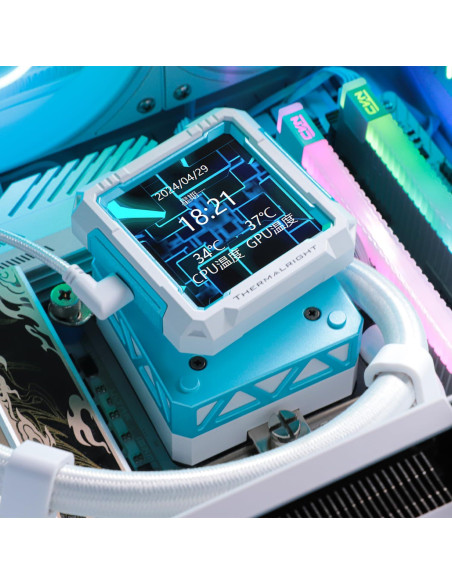 Enfriador Líquido AIO Thermalright FW360 PRO Blanco ARGB 360mm