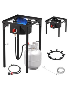 Quemador de Propano ADREAK 75,000 BTU Estufa Camping Ajustable