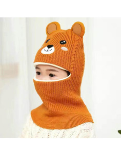 Conjunto de gorro y bufanda de invierno Genérico para bebés 2