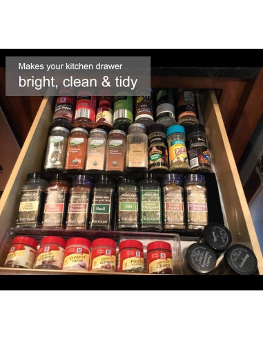 Organizador de Cajón Expandible Artibear para Especias, Set de 6