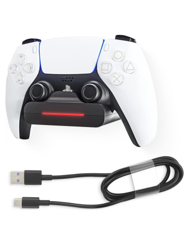 Soporte de Carga para Controlador PS5 REEYEAR con Cable 1m