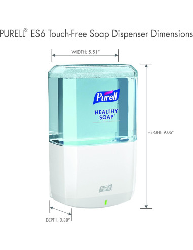 Dispensador Automático de Jabón Purell ES6 Blanco 1200 mL