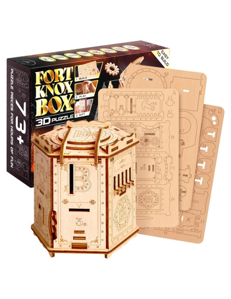Juego de Rompecabezas 3D ESC WELT Fort Knox Box PRO - Enigma de Madera