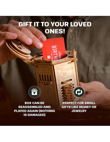 Juego de Rompecabezas 3D ESC WELT Fort Knox Box PRO - Enigma de Madera