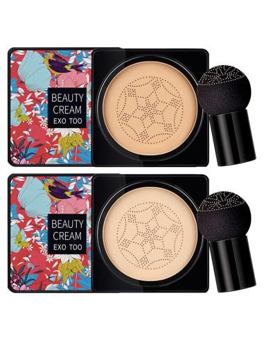 Crema CC NUIBO 2PCS Hidratante Larga Duración + 2 Esponjas