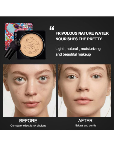 Crema CC NUIBO 2PCS Hidratante Larga Duración + 2 Esponjas