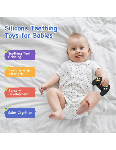 Mordedor de Silicona Chelpopo Control Remoto para Bebés 0-12 Meses