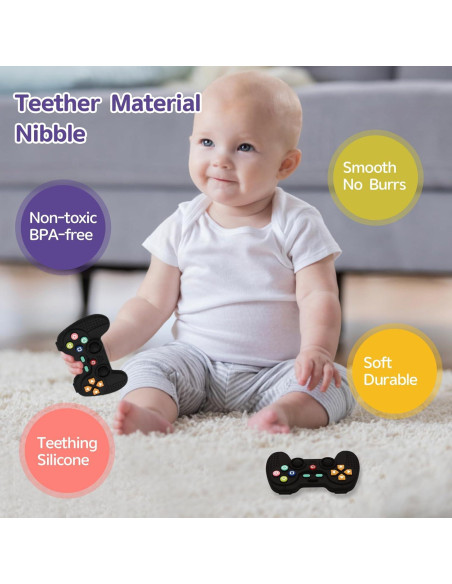 Mordedor de Silicona Chelpopo Control Remoto para Bebés 0-12 Meses Mordedor de Silicona Chelpopo Control Remoto para Bebés 0-12 Meses