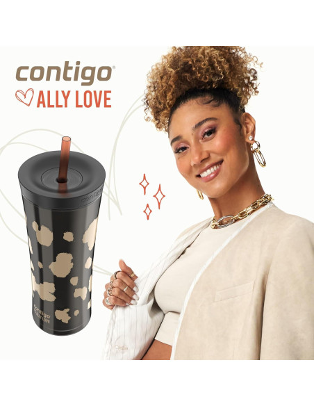 Tumbler Contigo Streeterville Ally Love 20oz Regaliz a Prueba de Fugas