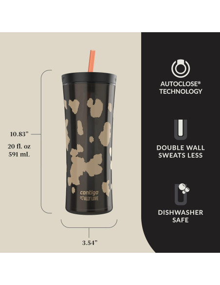 Tumbler Contigo Streeterville Ally Love 20oz Regaliz a Prueba de Fugas