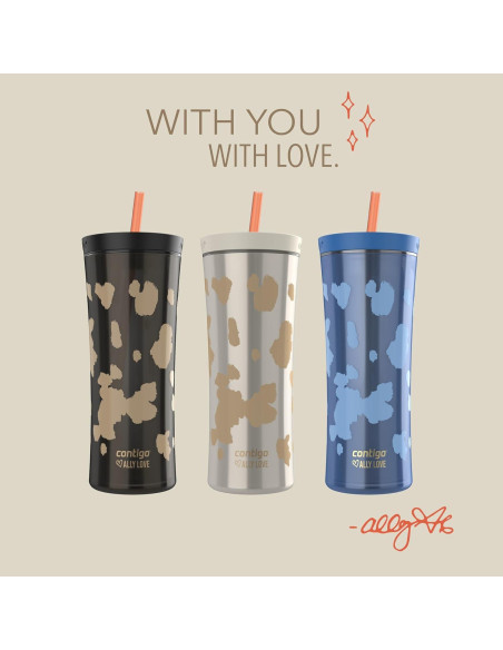 Tumbler Contigo Streeterville Ally Love 20oz Regaliz a Prueba de Fugas