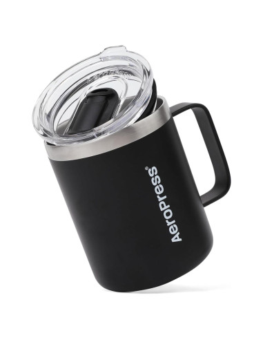 Taza de Café de Viaje AeroPress 12 oz Acero Inoxidable Aislada