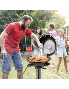 Parrilla Eléctrica Portátil HAPPYGRILL 1600W para 15 Porciones 2