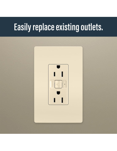 Tomacorriente Inteligente Legrand WNRR15LA 15A Almendra Clara