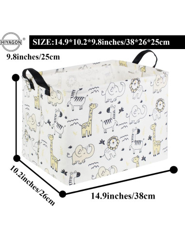 Cesta de Juguetes HIYAGON Animal 40L 37.8x25.9x24.9cm