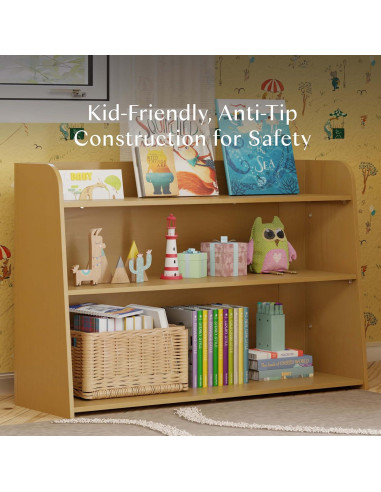 Estantería Montessori Babyletto Melo 3 Estantes Madera Miel