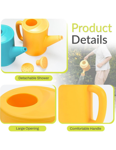 Regadera Pequeña NIOIPXA 700ml Plástico Azul para Niños