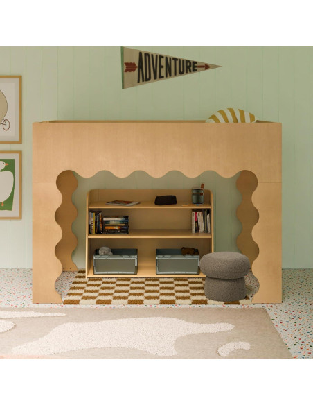 Estantería Montessori Babyletto Melo 3 Estantes Madera Miel