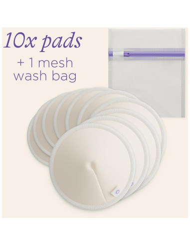 Almohadillas de Lactancia Lavables Lansinoh - 10 Unidades