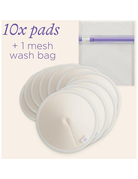 Almohadillas de Lactancia Lavables Lansinoh - 10 Unidades