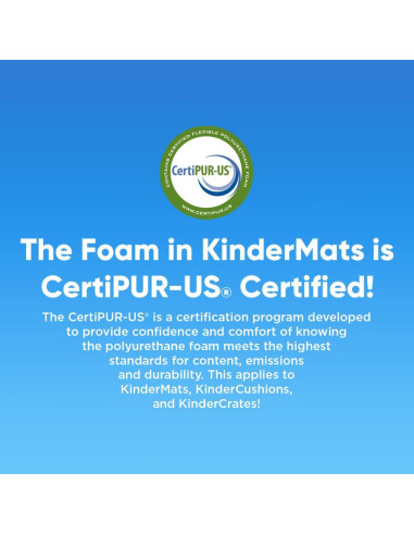 Almohadilla de Descanso KinderMat 2.54 cm Rojo/Azul 114.3x48.3 cm