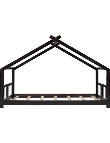 Cama Casa Twin Harper & Bright Designs Madera Espresso