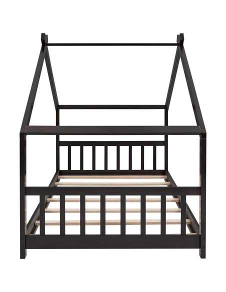 Cama Casa Twin Harper & Bright Designs Madera Espresso