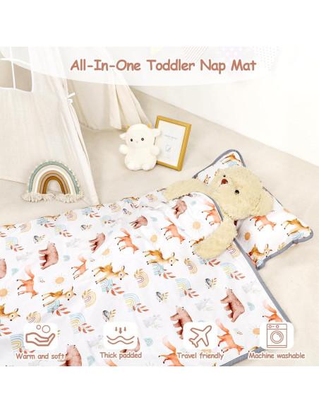 Colchoneta de Siesta WINGHENLEE Extra Grande 142x56cm con Almohada y Manta