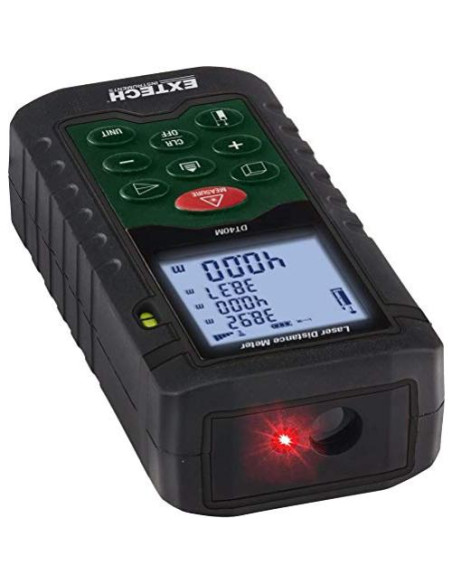 Medidor de Distancia Láser Extech DT40M - Rango 40m, Cálculos de Área y Volumen