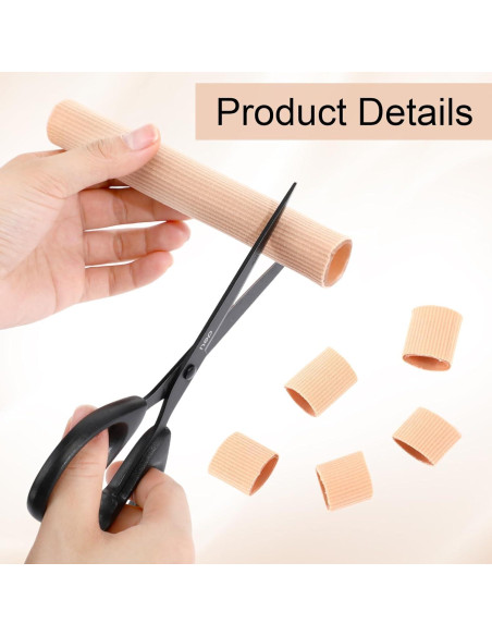 Tuberías de Gel para Dedos Hestya 6 Pcs 2 cm Acolchadas
