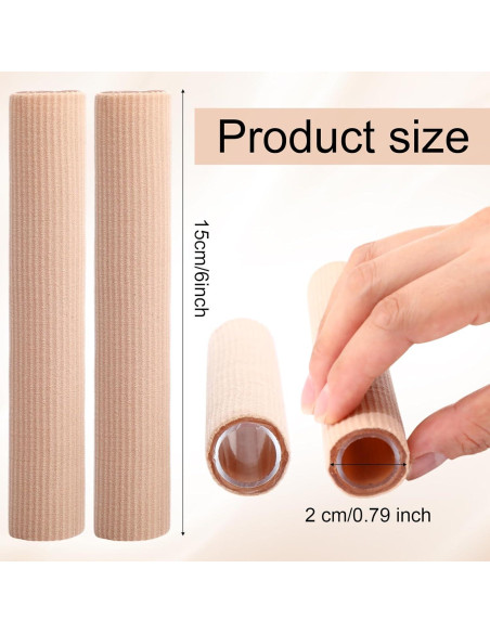 Tuberías de Gel para Dedos Hestya 6 Pcs 2 cm Acolchadas