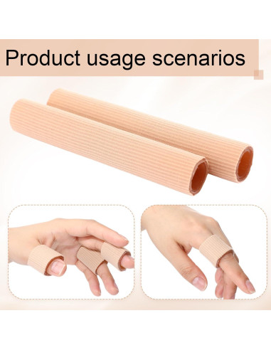 Tuberías de Gel para Dedos Hestya 6 Pcs 2 cm Acolchadas