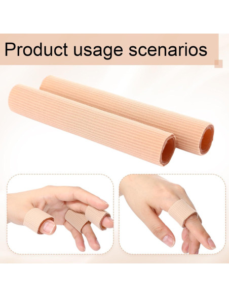 Tuberías de Gel para Dedos Hestya 6 Pcs 2 cm Acolchadas