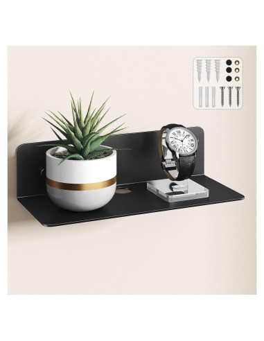 Estante Flotante Dr.DJ BL1 22.86x9.4cm Negro para Pared