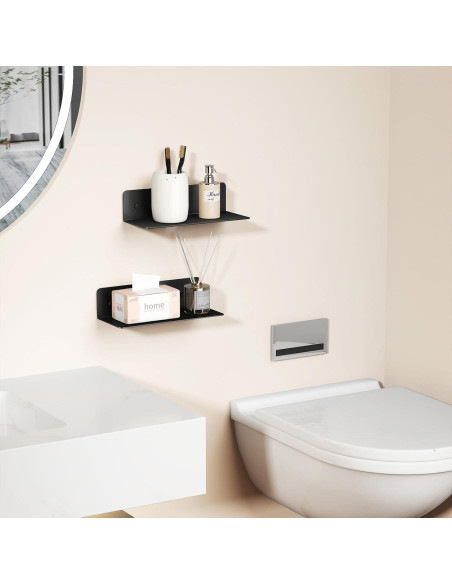 Estante Flotante Dr.DJ BL1 22.86x9.4cm Negro para Pared