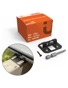 Sujetadores Ocultos Frueh para Deck Compuesto 6.5mm Acero Galvanizado