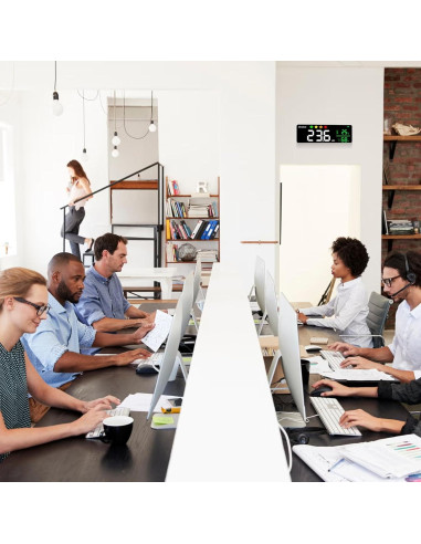 Medidor de Decibelios 11" Buumin con Temperatura y Humedad