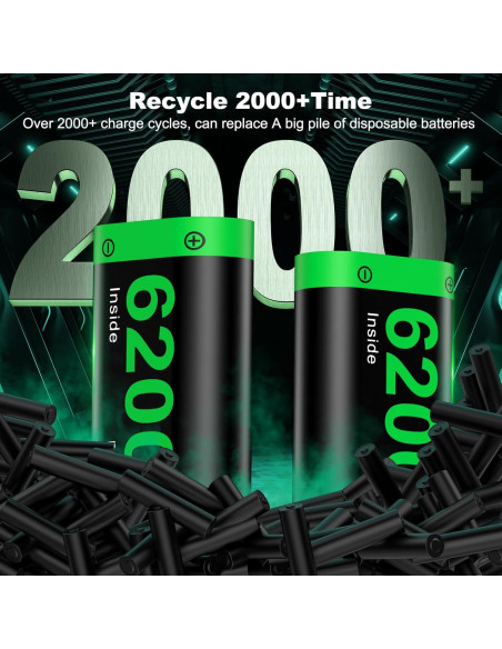 Paquete de Baterías Recargables NinjaPlusOX para Xbox One - 2x6200mAh