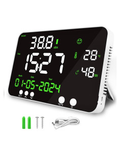 Medidor de Nivel de Sonido Digital GOYERRNES 30-130dB con Alarma