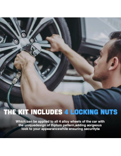 Juego de Tuercas de Bloqueo de Rueda M12x1.5 FOMIUZY Antirrobo 2