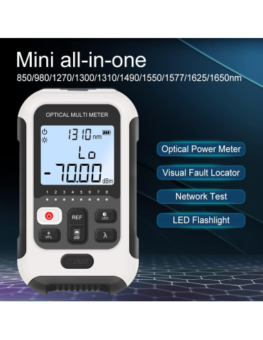 Medidor de Potencia Óptica TM570 3 en 1 con Localizador VFL
